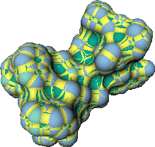 Connoly surface of Gramicidine molecule
